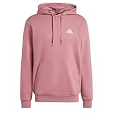 adidas Men's Sudadera con Capucha Essentials Fleece, Preloved Crimson, M