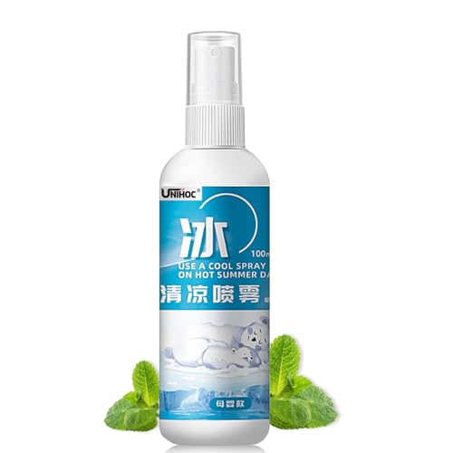 Spray de Enfriamiento de Niebla, Spray Verano para Rostro y Cuerpo, Fresco Larga Duración en Verano, Corporal Refrescante para Verano para Excursiones