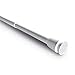 Levivo Tringle à rideaux télescopique, convient aussi comme tringle à rideau de douche ou porte-vêtements, extensible, longueur facilement réglable, aluminium blanc, 55 - 90 cm