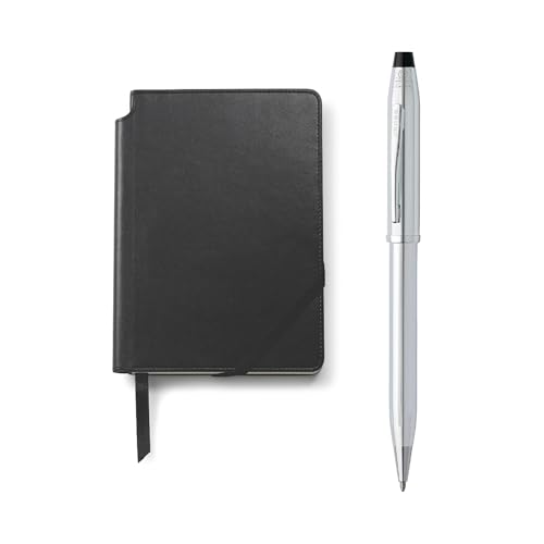 Cross Century 2 3502WG/1M   Juego de bolígrafo a base de aceite, cromado, con cuaderno