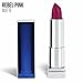 Maybelline New York Color Sensational Pink Lipstick Matte Lipstick, Rebel Pink, 0.15 Ounce, Pack of 1