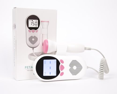Doppler Fetal, Monitor Frecuencia Cardiaca Bebe, Detector de Latido Fetal, Regalos Originales para...