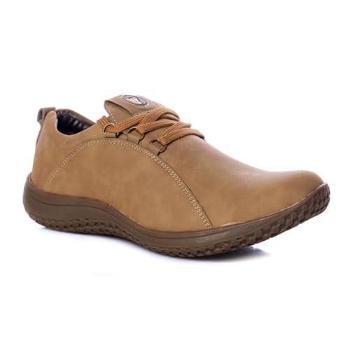 Image of Khadim's Olive Outdoor Casual Sneakers for Men