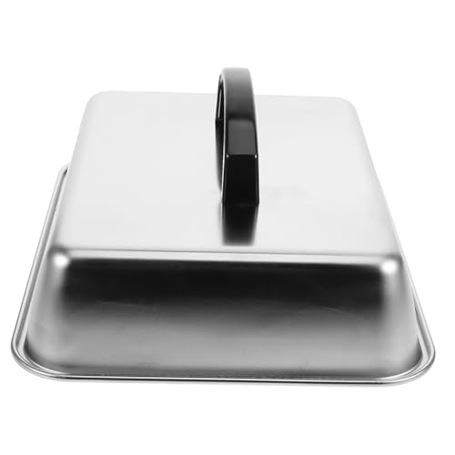 CANIGHT Coperchio Rettangolare Per Griglia in Acciaio Inossidabile Copertura Per Piastra Per Fusione Di Formaggio Per Barbecue E Cucina All'aperto E Facile Da Pulire