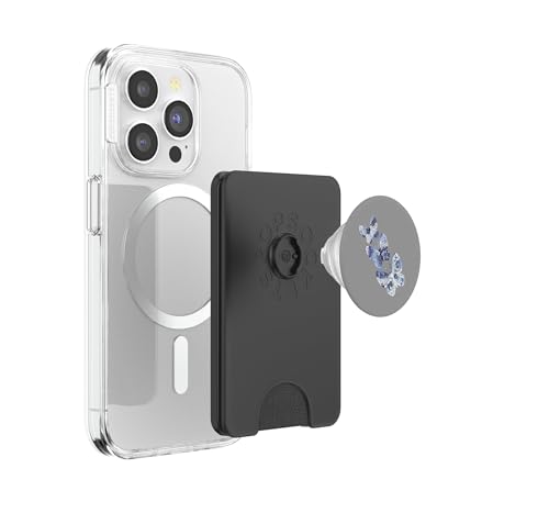 PopWallet para MagSafe de mariposas japonesas Shibori con soporte PopSockets integrado 3