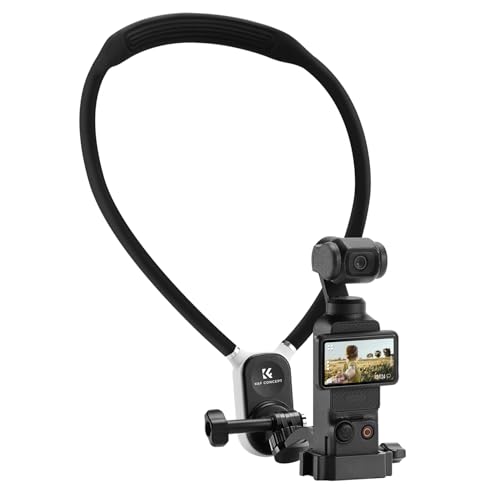K&F Concept ネックレスマウント pocket3用 GoPro用 insta360用 アクションカメラ用 スマホ用 車載マウント 調整可能 GoPro/DJI/Insta360/スマホ/カメラに対応 アクションカメラアクセサリー