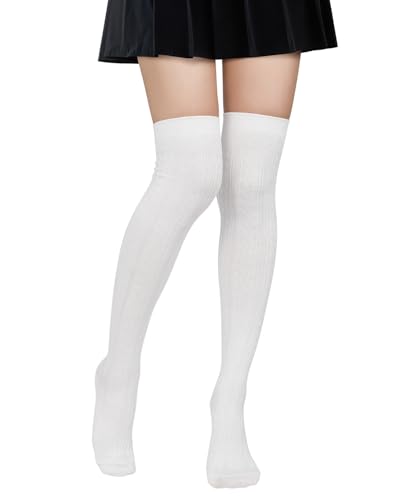 Century Star Thigh High Socks Long Over Knee High Socks for Women Casual Athlete Striped Knee High Stocking3