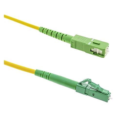 Cable de Fibra óptica BeMatik LC/APC a SC/APC monomodo simplex G657A2 9/125 de 2 m OS2 Cover
