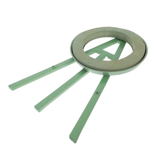 Hemoton Funeral Flower Equipments 1pc Wreath Rack Chrysanthemum Ornaments Plastic Rack Wedding Cemetery Use