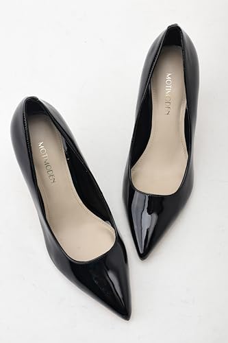 Image of Women's Closed Toe High Heels Dress Pointed Toe Wedding Pump Shoes Prom Bridal Work Office Pumps for Women