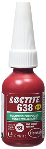 Henkel 638/10 Loctite High Strength and Fast Cure Retainer, 10 mL