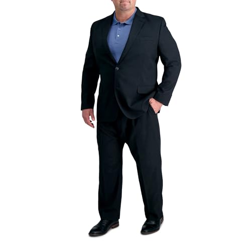 Haggar Men's Big and Tall Classic Fit Travel Performance Suit Seperates - Pant and Jacket3