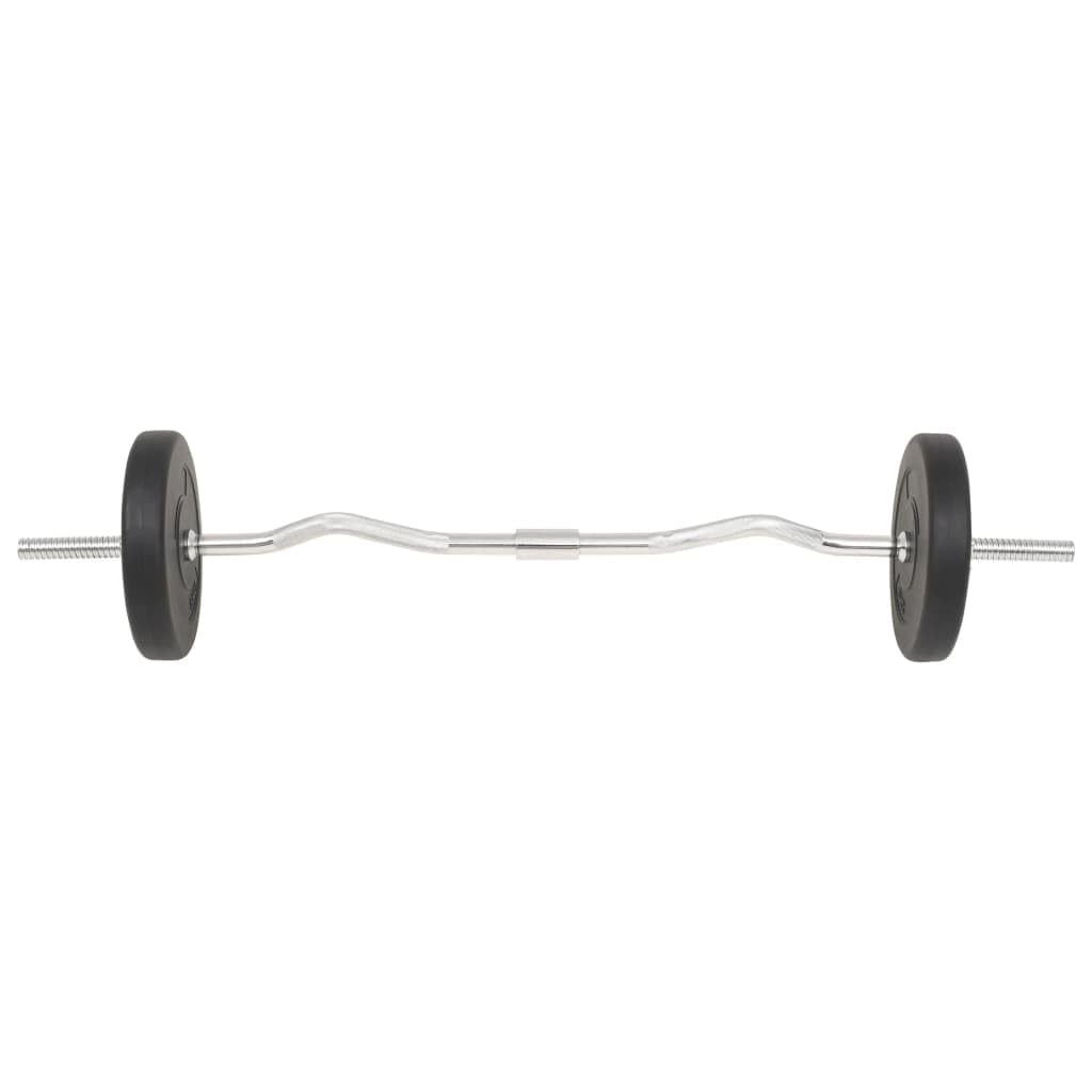 vidaXL Sztanga i hantle z zestawem obciążeń, 30 kg