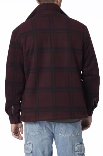 Image of UNIONBAY mens Woodsman Microfleece Lined Flannel Shirt Jacket