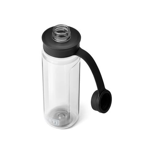 Image of YETI Yonder Water Bottle with Yonder Tether Cap, Lightweight, Leakproof and BPA-Free