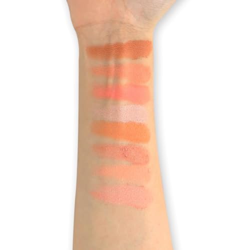 Makeup Revolution Ultra Blush Makeup Palette, Bronzer & Highlighter Makeup, Includes 8 Shades, Gluten free, Vegan & Cruelty Free, Hot Spice, 13g