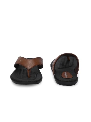 Image of San Frissco Men's Sandal Summer Chappal with Sturdy Grip | Ultra Soft Lightweight Durable Chappal for Outdoor Use | Festive Ethnic Wedding Slip on Slippers for Men