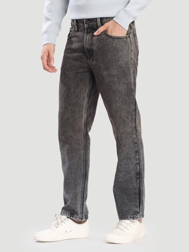 Image of BENE KLEED Men Heavy Fade Tinted Washed Effect Pure Cotton Jeans