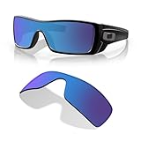 OAKLEY Original Batwolf OO9101 00002327 Sapphire Iridium Replacement Lenses For Men For Women+ Bundle Microfiber Pouch -FRAMES NOT INCLUDED