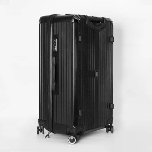 28 Inch Hardside Suitcase, Abs+Pc Harshell Spinner Luggage with Tsa Lock, Spinner Wheels for Travel Business, Black4