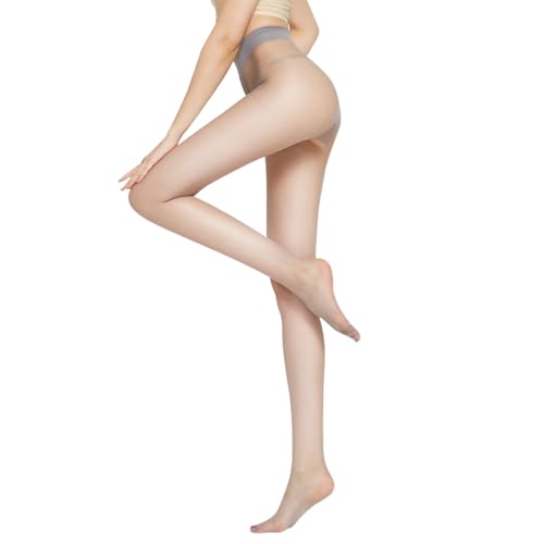 Bas taille haute translucides pour femmes en nylon flexible haut de gamme