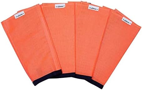 Shoofly Horse Leggins; Prevent Paintful Fly Bites, Reduces Stress & Stomping, Chemical-Free Plastic Mesh Material (Medium/Orange)