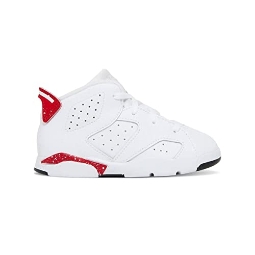 Toddler's Jordan 6 Retro Red Oreo White/University Red-Black (DV3606 162) - 3