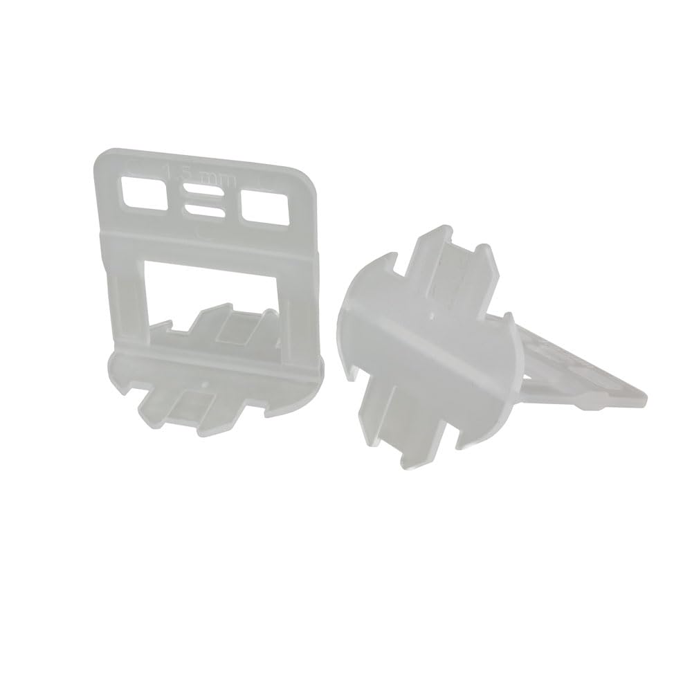 Nivelliersystem 0,5 mm Fugenbreite! Für eine Fliesenstärke von 3-12mm geeignet! 250x Laschen