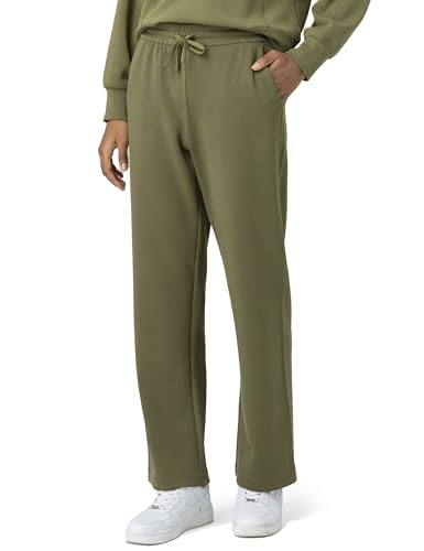 Colorfulkoala Women's High Waisted Soft Drawstring Modal Sweatpants Wide Leg Casual Lounge Pants with Pockets