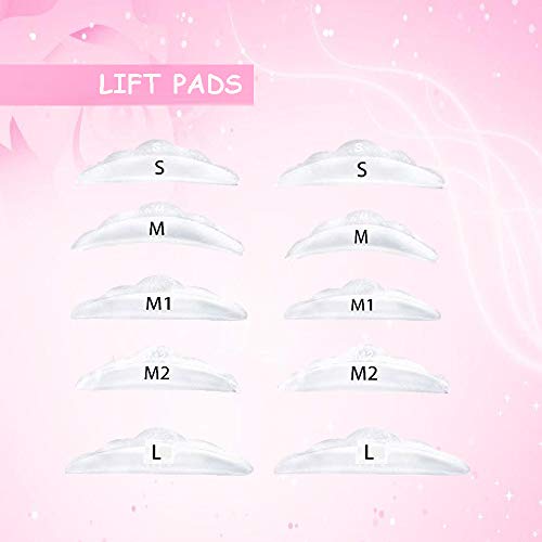 10Pcs Lash Lift Shield Pads, Eyelash Perm Curler Tools S L M M1 M2 Size Silicone Lash Lift Supplies