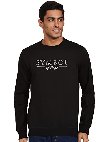 Image of Amazon Brand - Symbol Men Cotton Rich Light Weight Crew Neck Sweatshirt (Regular Fit)