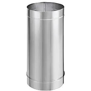 DuraVent 6DBK-24SS 6 Inner Diameter - DuraBlack Stove Pipe - Single Wall - 24, Stainless Steel
