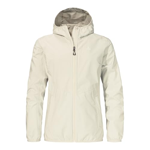 Schöffel Damen Jacket Style Migandi WMS, Allwetterjacke mit 2-Wege-Stretch, mit verstellbarer Kapuze, wasserdicht und atmungsaktiv, nordic, 40
