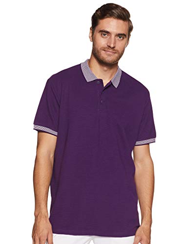 Image of United Colors of Benetton Men's Plain Regular fit Polo (19P3OTTJ3495I R18 Purple Kl)