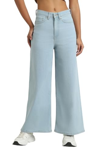 Forever 21 Women Solid Flared Jean