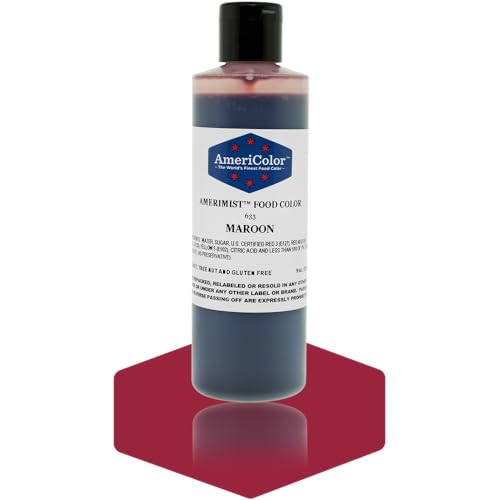 AmeriColor AmeriMist Maroon Airbrush Food Color, 9 oz