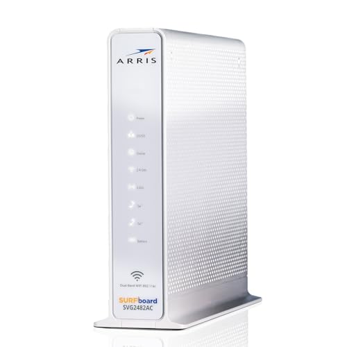 ARRIS SURFboard SVG2482AC DOCSIS 3.0 Cable Modem & AC2350 Wi-Fi Router , Comcast Xfinity Internet &...