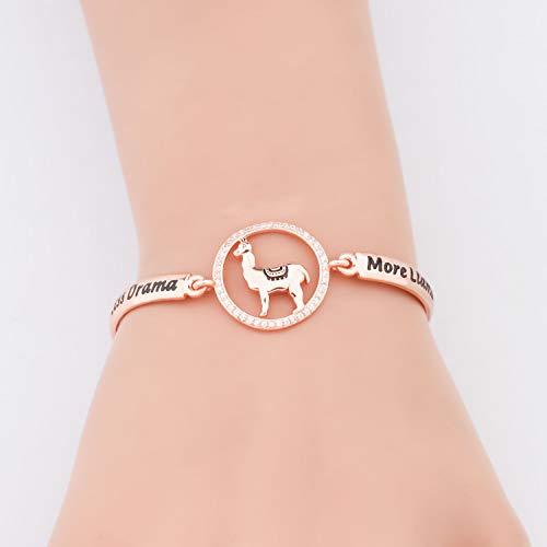 Llama Bracelet Gift Alpaca Pendant Bracelet No Drama Llama Jewelry4