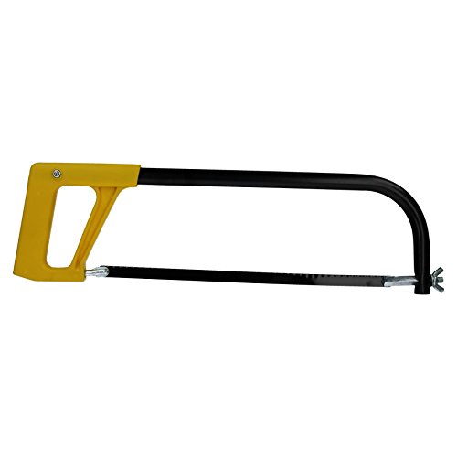 12´´ 10´´ 300mm Hacksaw Frame & 24 TPI Blade High Vis Hack Saw Metal Cutter