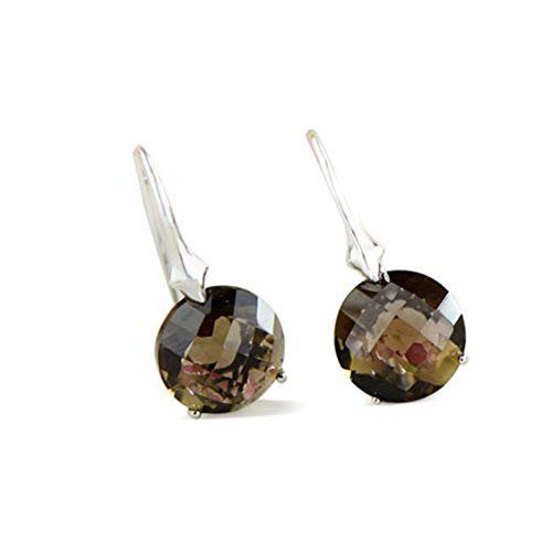 Pendientes con cuarzo ahumado MIYUAN ideales para vestidos de noche y eventos especiales vintage
