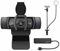 Amazon.com: Logitech C920S Pro HD Webcam Bundle with Webcam