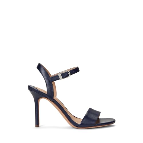 Image of Lauren Ralph Lauren Gwen Burnished Leather Sandal