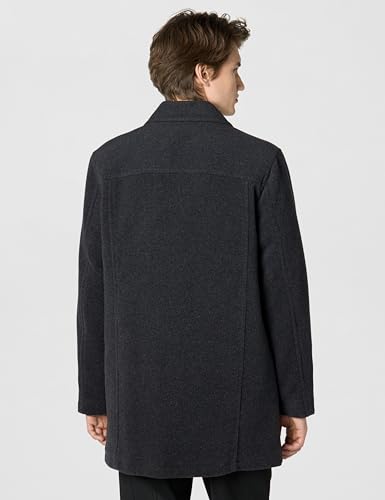 Image of Cole Haan Men's Button-Up Wool Plush Car Coat