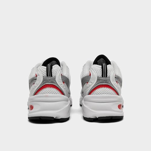 New Balance Herren 530 Sneaker, Weiß/Blast Red, 42 EU – Ansicht 3