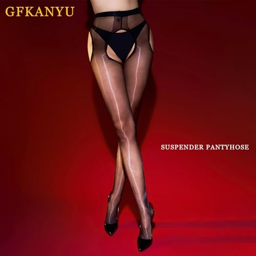 Shiny Oil Pantyhose for Women Sheer Suspender Pantyhose Oily Gloss Tights 3D Ultra-thin Smooth Stockings2