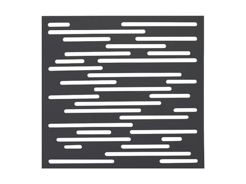 Panneau décoratif Nautic anthracite - 1 m carré en résine polypropylène - fixé au mur
