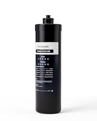 Dreamwills SJ10-CB Replacement Filter Cartridge for SJ10 Under Sink Water Filters, Reduces Lead, Chlorine, Bad Taste & Odors, Long Lasting 12 Months or 8000 Gallons