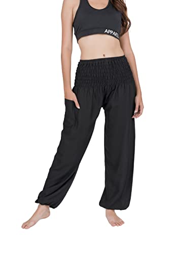 CHAINUPON Harem Pants Women Flowy Trouser Yoga Boho Hippie Clothes2
