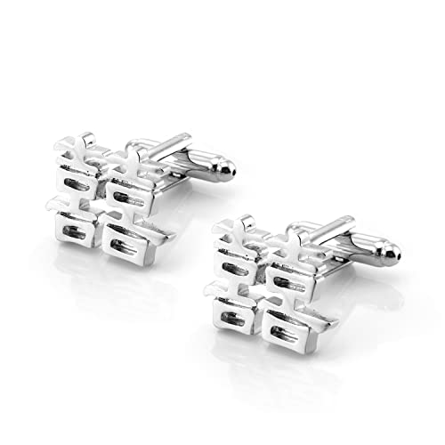 Jonwo Double Happiness Cufflinks in a Gift Box Chinese Wedding Shuangxi Cuff Links Jewelry for Traditional Wedding Party Gift (Silver Cufflinks) Jonwo Double Happiness Cufflinks in a Gift Box Chinese Wedding Shuangxi Cuff Links Jewelry for Traditional Wedding Party Gift (Silver Cufflinks)