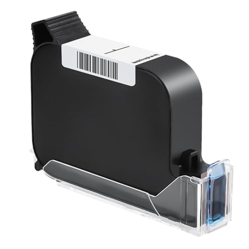 TIKTONER Cartucho de Tinta para Impresora de Mano Portátil, Cartucho de Tinta Solvente de Secado Rápido Original de 42 ml para TIJ2510 TH10 TIJ668 Impresora de Inyección de Tinta Portátil - Blanco